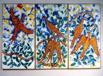 Birds Triptych- Oil 1970s